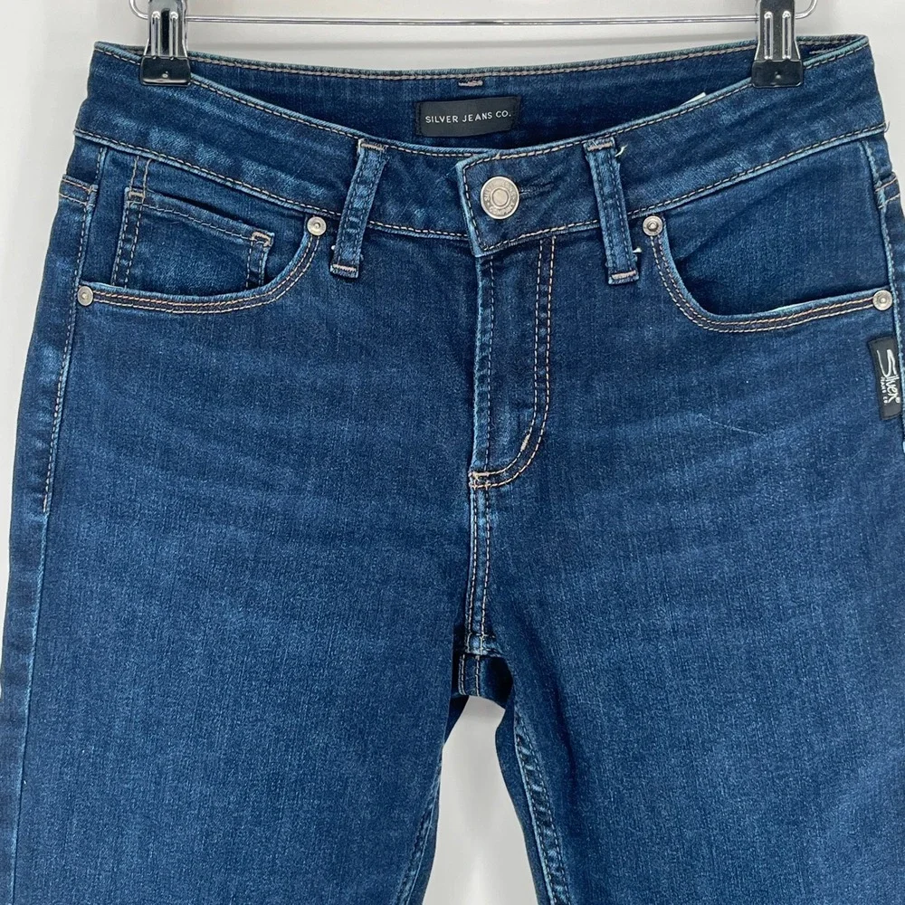Silver Jeans Avery Slim Boot Jeans Women 28x33 Tall Wash Stretch Y2K‎ Bootcut